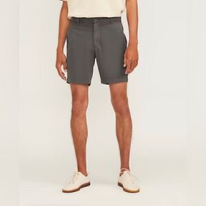 NWT Everlane The 7" Slim Fit Performance Chino Short in Slate Grey Size 33